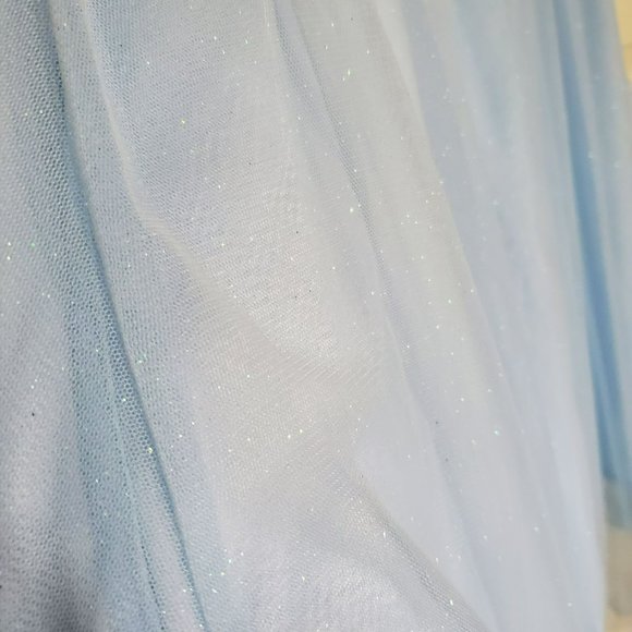 Rare Editions NWT Dress Kids Size 16 Blue, Cream, Ivory and Green with Jeweled W - Picture 5 of 5